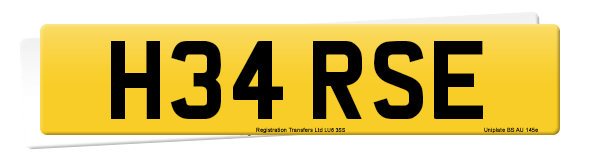 Registration number H34 RSE